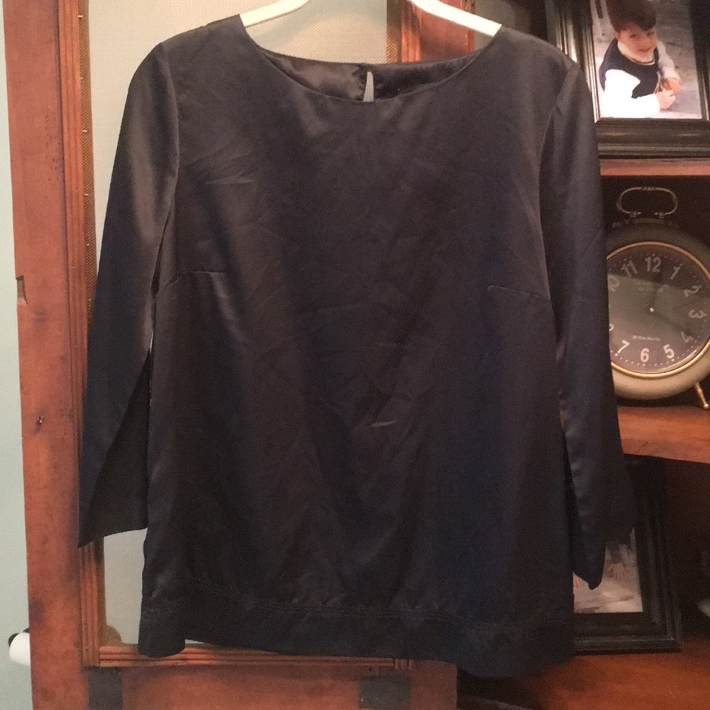 Merona black silk size M